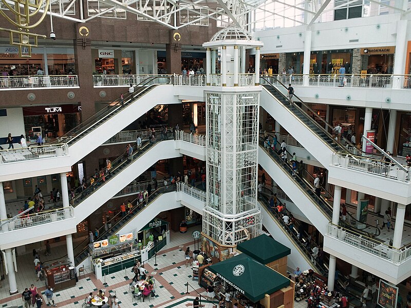 File:Pentagon City Mall from balcony.jpg