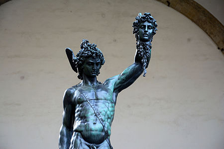 Perseus by Benvenuto Cellini - foreground