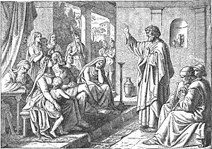 Peter preaching to the family of Cornelius.jpg