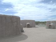 These replicas represent what the Hohokam pit-houses looked like 1000 years ago.