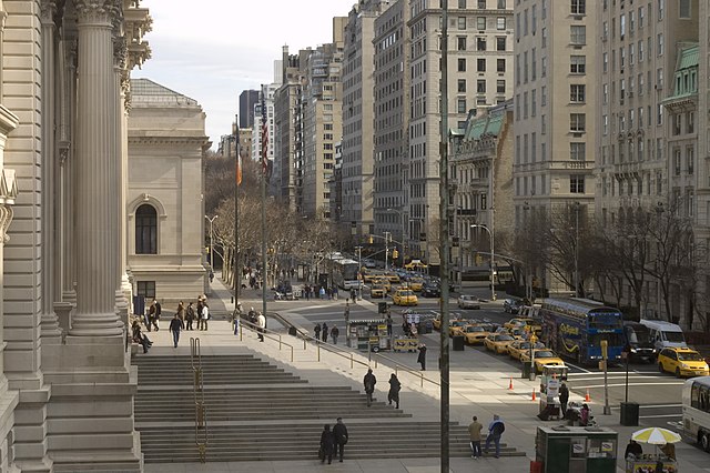Fifth Avenue and the Metropolitan Museum of Art at 81st Street