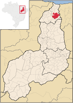 Localização de Piracuruca no Piauí