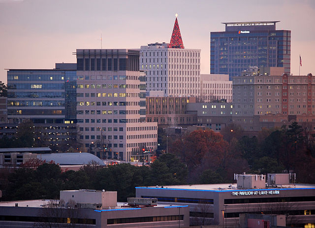 The skyline of Pill Hill in the Sandy Springs portion of Perimeter Center
