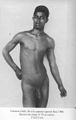 Al 0035. Giovane africano nudo in piedi. / Standing, naked african youth.