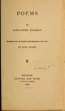 Poems, Alexander Pushkin, 1888.djvu