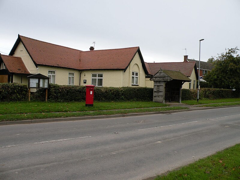 File:Post Box and Bus Shelter, Newton - geograph.org.uk - 5554751.jpg