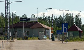 Poste frontière russe près de Vartius, finlande.jpg