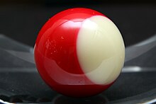 The most recent version of the Power Ball. The Power Ball looks similar to the 11-ball in pocket billiards but without the number designation. Powersnooker 4.jpg