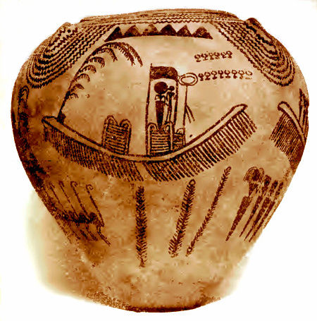 La historia de la humanidad podría ser mas reciente de lo que se cuenta. - Página 2 450px-Predynastic_boat_vase_opt451x456_Edgerton-1927_AJSLp121-c