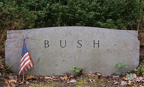 The headstone of Prescott Bush