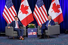 President Biden meets with Justin Trudeau President Biden met with Prime Minister Trudeau of Canada at the sidelines of the 9th Summit of the Americas.jpg