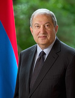 President of the Republic of Armenia Armen Sarkissian (cropped).jpg