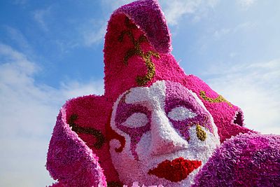 Prince's carriage from the parade in 2016 from behind: Carnaval in Venice