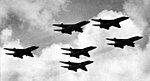 RA-5C Vigilantes of RVAH-13 in flight c1966.jpg