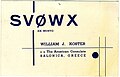 Carte QSL de SV0WX, Grèce (1951).