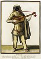 Актёр Джованни Герарди в роли Флаутино. Гравюра работы Николя Боннара[fr], 1670-1680-е годы