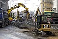 Čeština: Rekonstrukce tramvajové trati Strossmayerovo náměstí – Nábřeží Kapitána Jaroše, Praha English: Reconstruction of tram track Strossmayerovo náměstí – Nábřeží Kapitána Jaroše, Prague