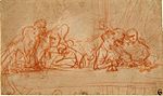 Рембрандт Тайная вечеря по Леонардо да Винчи.jpg