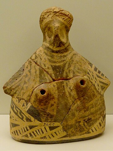 Minoan breast rhyton from Malia