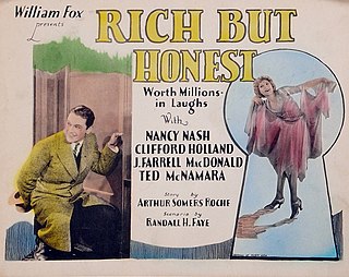 <i>Rich But Honest</i> 1927 film directed by Albert Ray