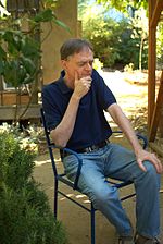 Heinberg in his garden in Santa Rosa, California. August 2011 Richard Heinberg 01.jpg