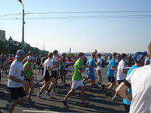 Рижский марафон 2013 года на Вантовом мосту