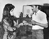 Serrano with Rigoberto Carmona, c. 1968