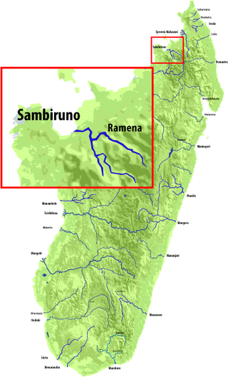 <span class="mw-page-title-main">Sambirano River</span> River in Madagascar