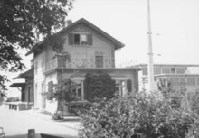 Bahnhofsgebäude im Jahr 1963