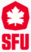 Atletické logo mužského hokejového klubu Simon Fraser University