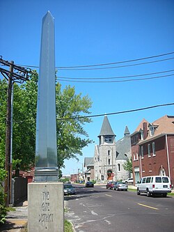 The entrance to the Gate District on Compton Avenue.