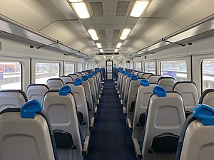 Interior of train