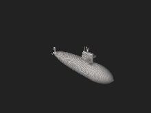 Modelo 3D do Submarino Classe Riachuelo