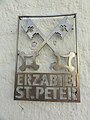 Erzabtei Sankt Peter (Schild)