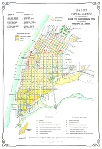 Samara city plan in 1886 Samara in 1886.png