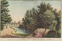 Pink dress, 1798, 15.1 x 20.9 cm. Bought 1926 KKS9970-2 in Den Kongelige Kobberstiksamling