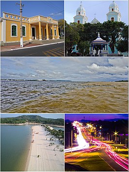 Een collage van Santarém