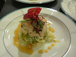 Scallop with a tangerine gastrique Scallop - tangerine-gastrique.jpg