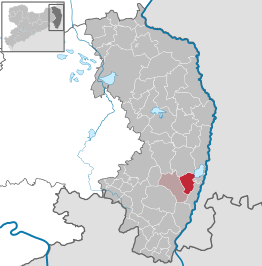Kaart van Schönau-Berzdorf auf dem Eigen