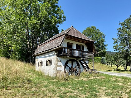 Oktober Schwarzenberger Leinölpresse. von Funke