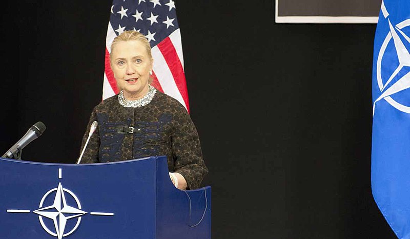 File:Secretary Clinton Addresses Reporters at NATO Headquarters (8250165598).jpg