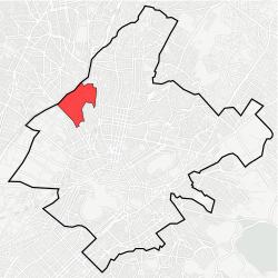 Kaupungin kartta, jossa Sepólia korostettuna.
