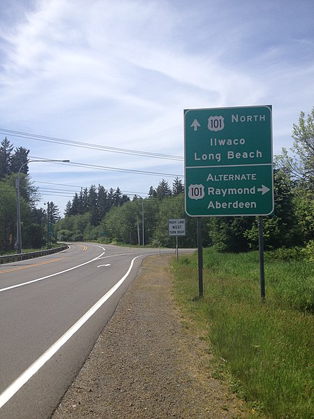 File:Sign for Alternate US 101 near Long Beach, Washington.jpg