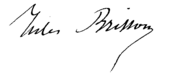 signature de Jules Brisson (journaliste)