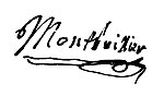 Signature de Philippe-Claude de Montboissier-Beaufort-Canillac