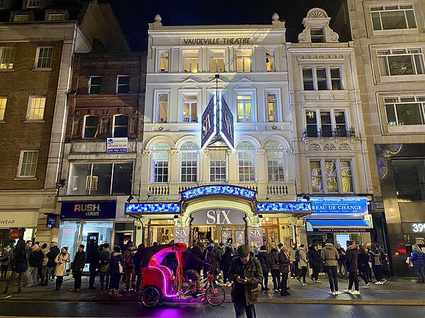 Six at the Vaudeville Theatre, December 2022