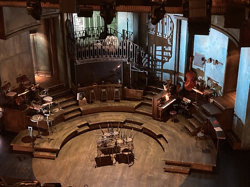 File:Stage of the Walter Kerr Theatre with the set of Hadestown.jpg