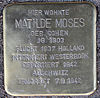 Stolperstein Grindelallee 129 (Matilde Moses), Hamburg-Rotherbaum.JPG