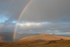 Regnbue: Primære og sekundære regnbuer, Regnbuer om natten, Violet forsvinder fra fotos