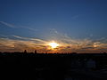 Sundogs at sunset over cologne